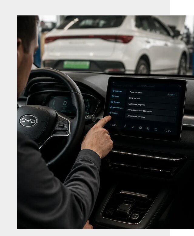 Русификация BYD E2 в Южном-Сахалинске от 15393 р. | ФастМобиль-Южн под ключ