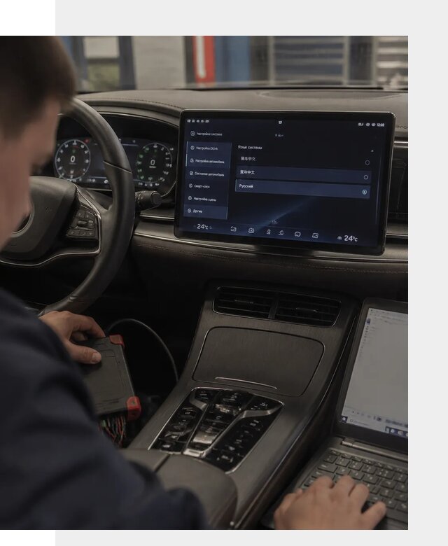 Русификация автомобиля BYD HAN для эксплуатации в Южном-Сахалинске